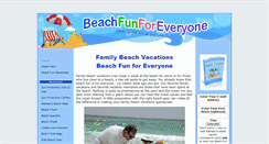 Desktop Screenshot of beachfunforeveryone.com